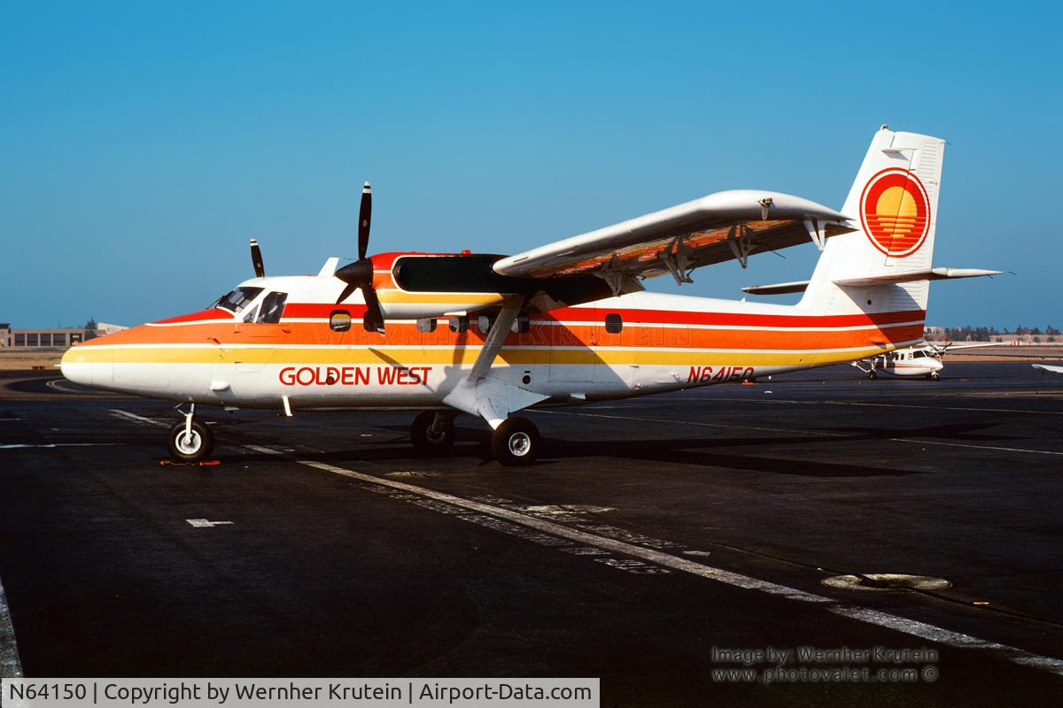 N64150, 1968 De Havilland Canada DHC-6-200 Twin Otter C/N 150, N64150 on the tarmac