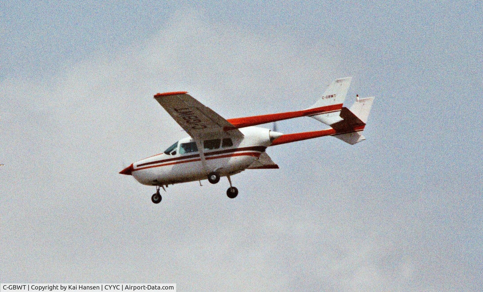 C-GBWT, 1966 Cessna 337A Super Skymaster C/N 337-0305, Old negative scan, about 1978/79