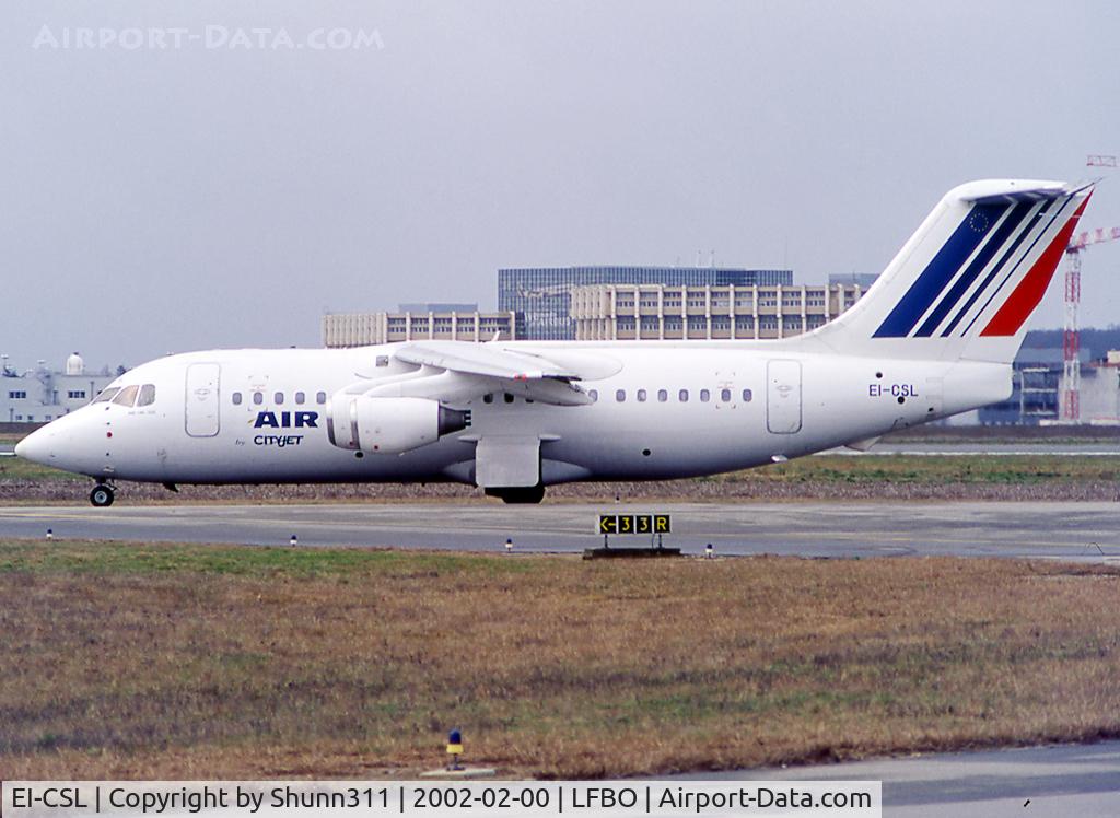 EI-CSL, 1986 British Aerospace BAe.146-200A C/N E2074, Taxiing holding point rwy 33R for departure...
