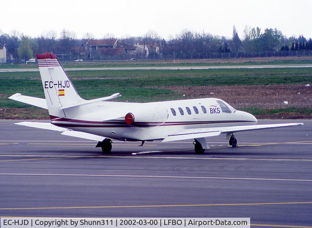 EC-HJD, 1981 Cessna 550 Citation II C/N 550-0274, Parked at the General Aviation area...