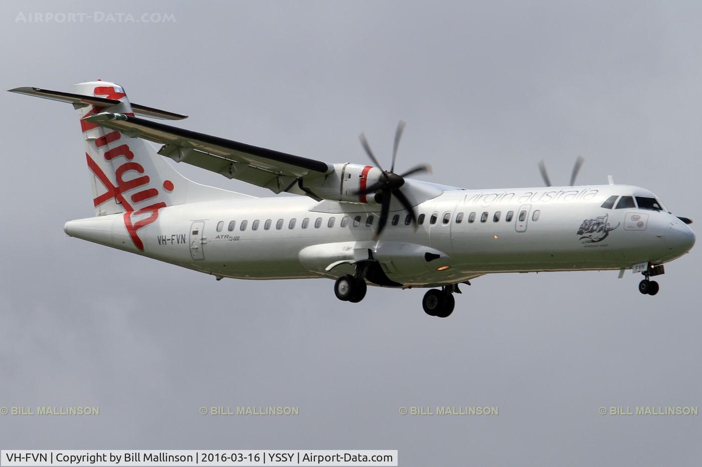 VH-FVN, 2012 ATR 72-212A C/N 1039, FINALS TO 16R
