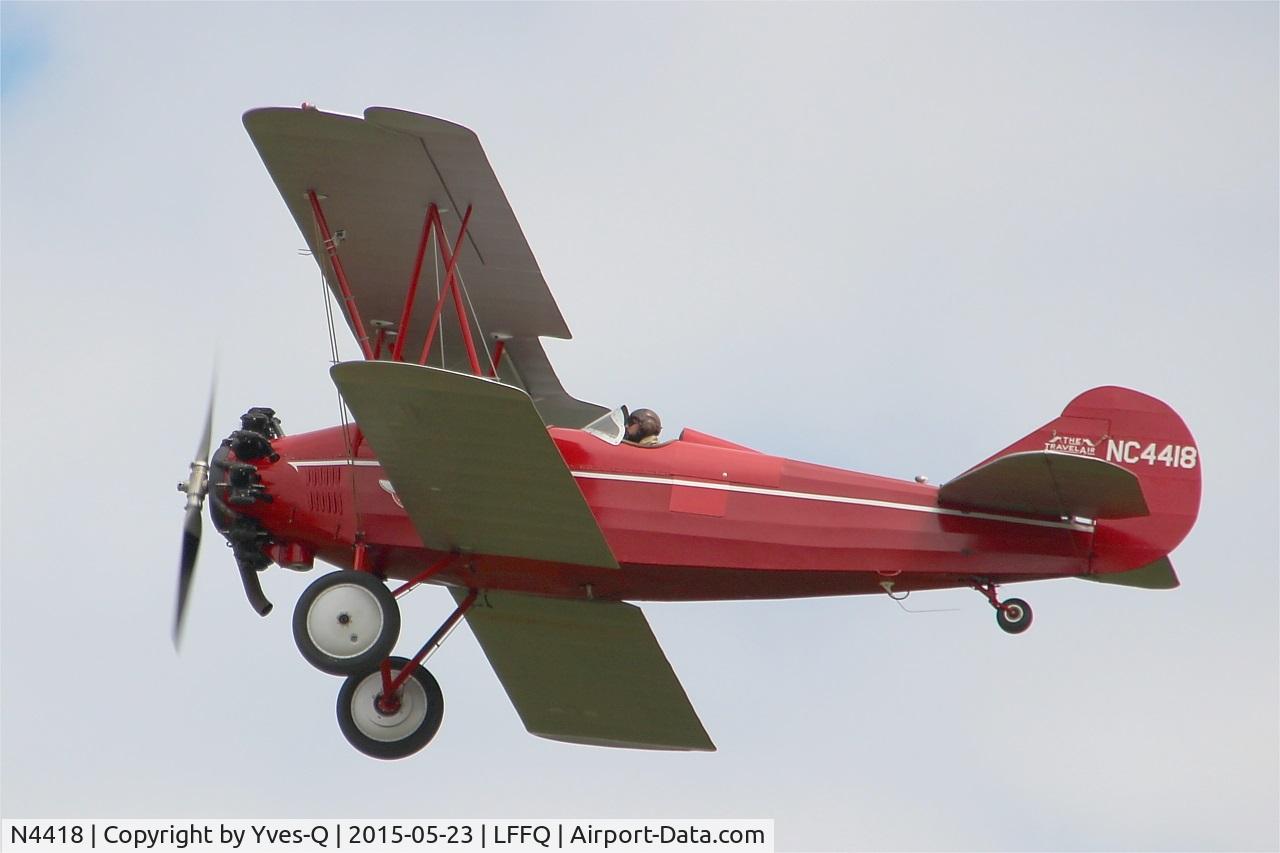 N4418, 1928 Curtiss-Wright Travel Air 4000 C/N 378, Curtiss Wright TRAVEL AIR 4000, On display, La Ferté-Alais airfield (LFFQ) Air show 2015