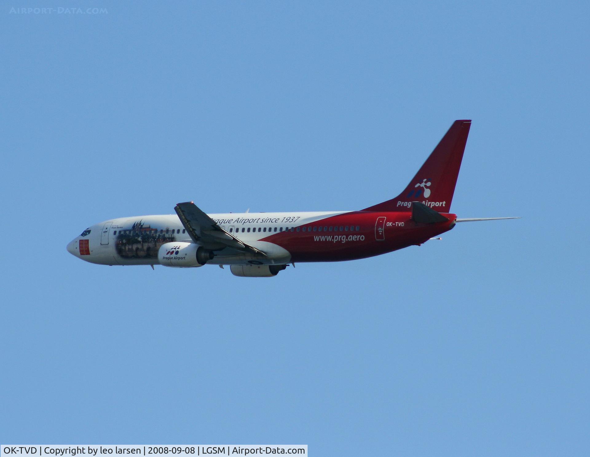 OK-TVD, 1999 Boeing 737-86N C/N 28595, Samos 8.9.08