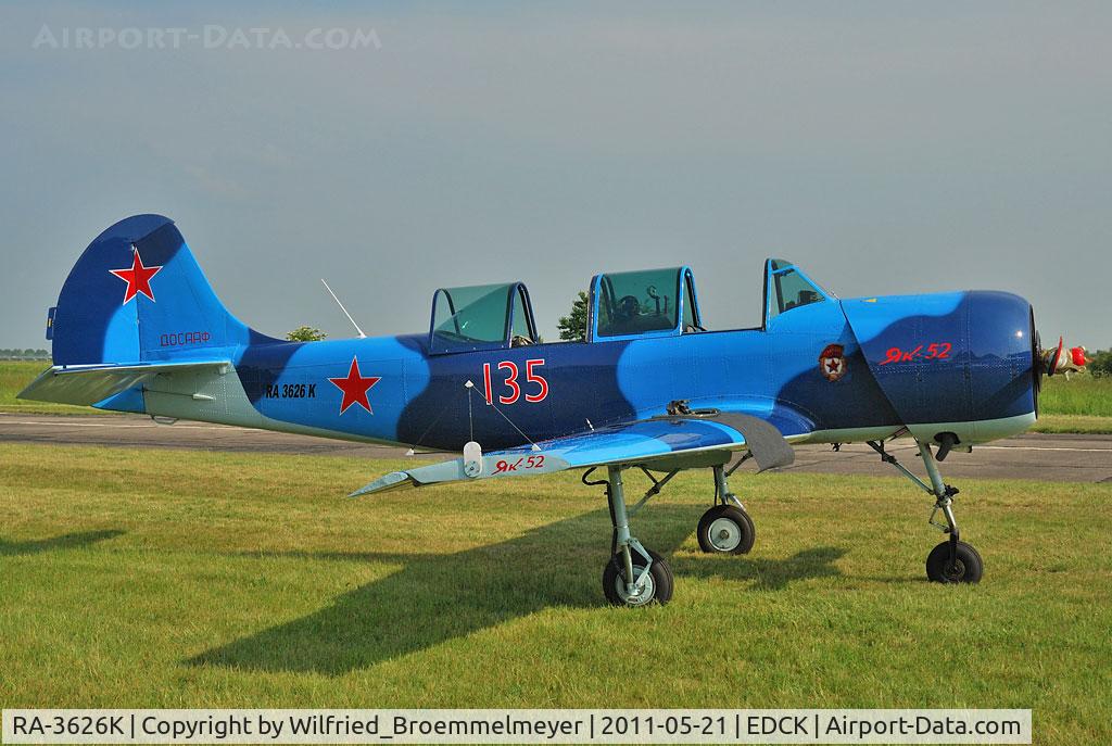 RA-3626K, 1984 Yakovlev Yak-52 C/N 844815, At Koethen Airfield (EDCK)