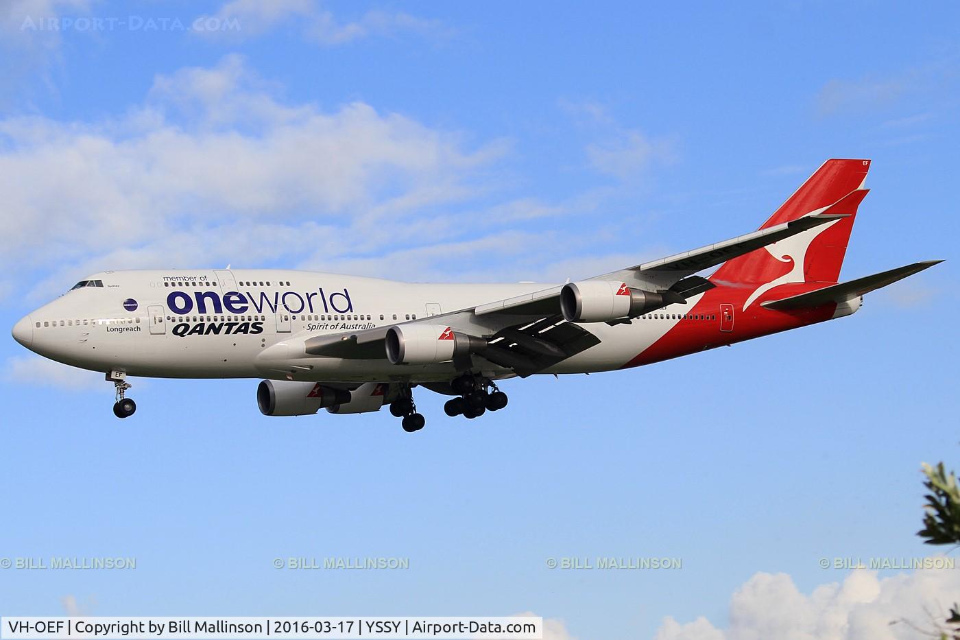 VH-OEF, 2002 Boeing 747-438/ER C/N 32910, finals to 16R