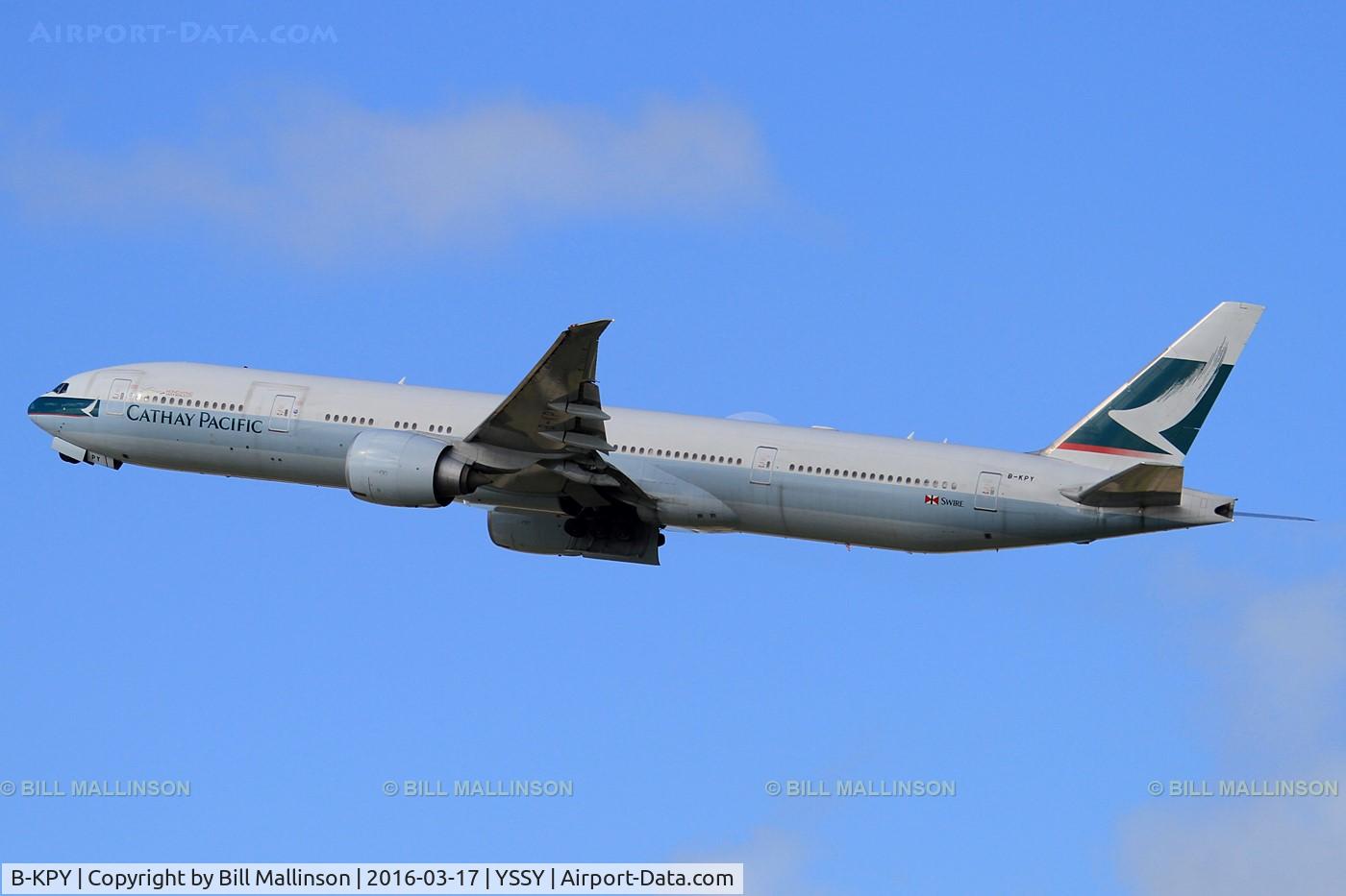 B-KPY, 2012 Boeing 777-367/ER C/N 37899, away home to HKG