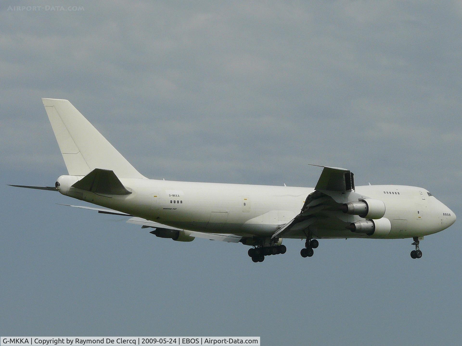 G-MKKA, 1980 Boeing 747-212B/SF C/N 21940, Landing at Ostend.