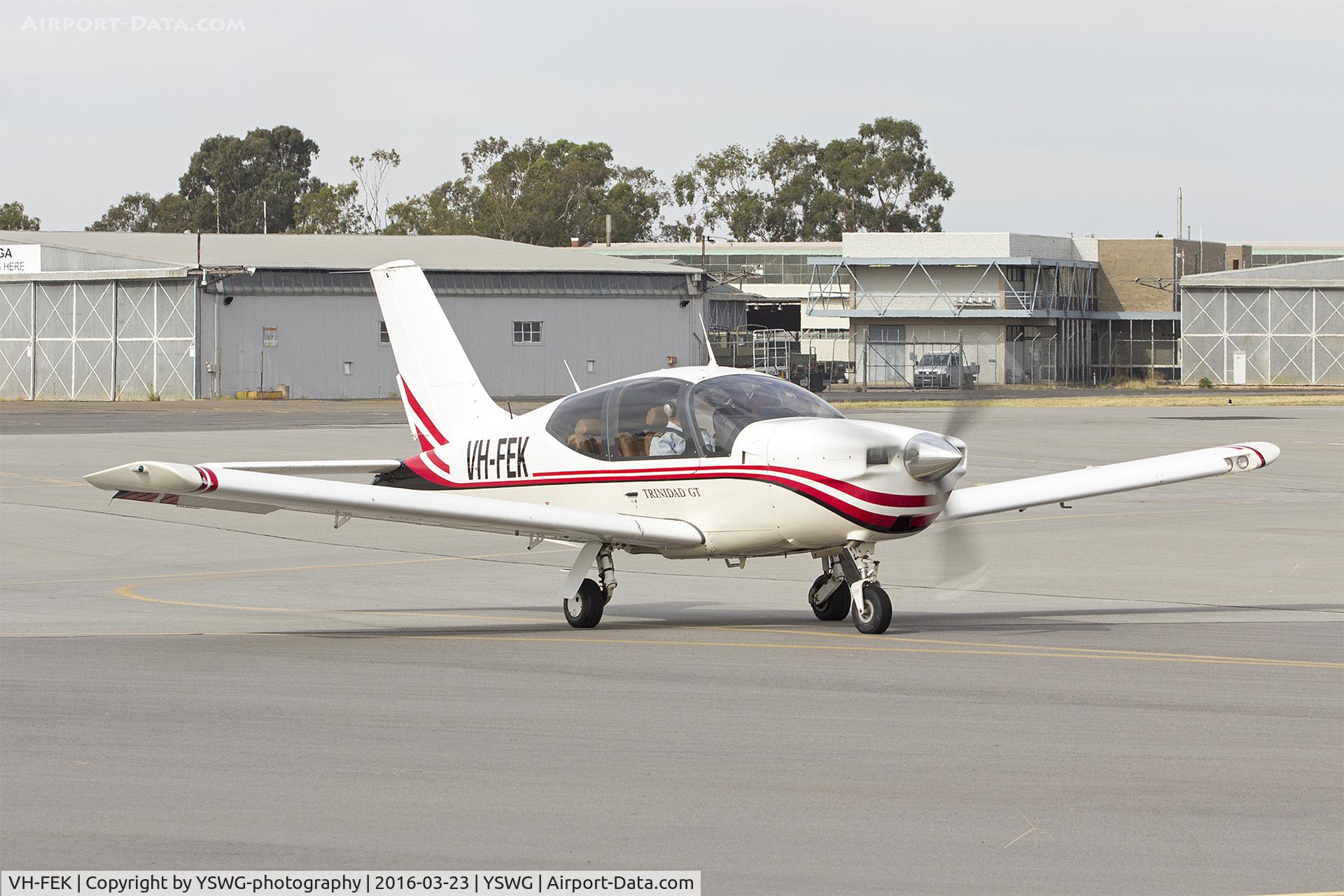 VH-FEK, 2002 Socata TB-20 C/N 2120, Health Connections (VH-FEK) Socata TB-20 Trinidad GT at Wagga Wagga Airport.