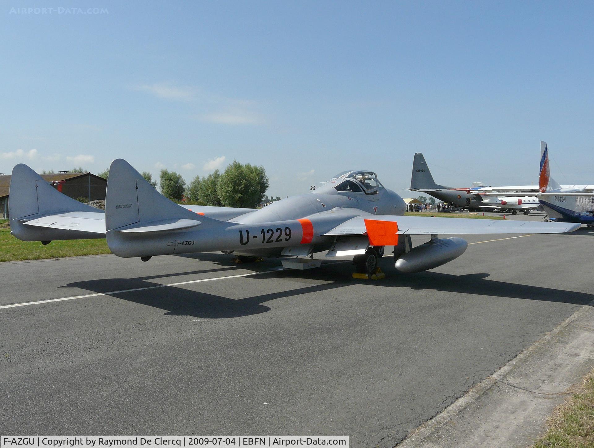 F-AZGU, 1959 De Havilland (F+W Emmen) Vampire T55 (DH-115) C/N 989, Koksijde airshow in 2009.