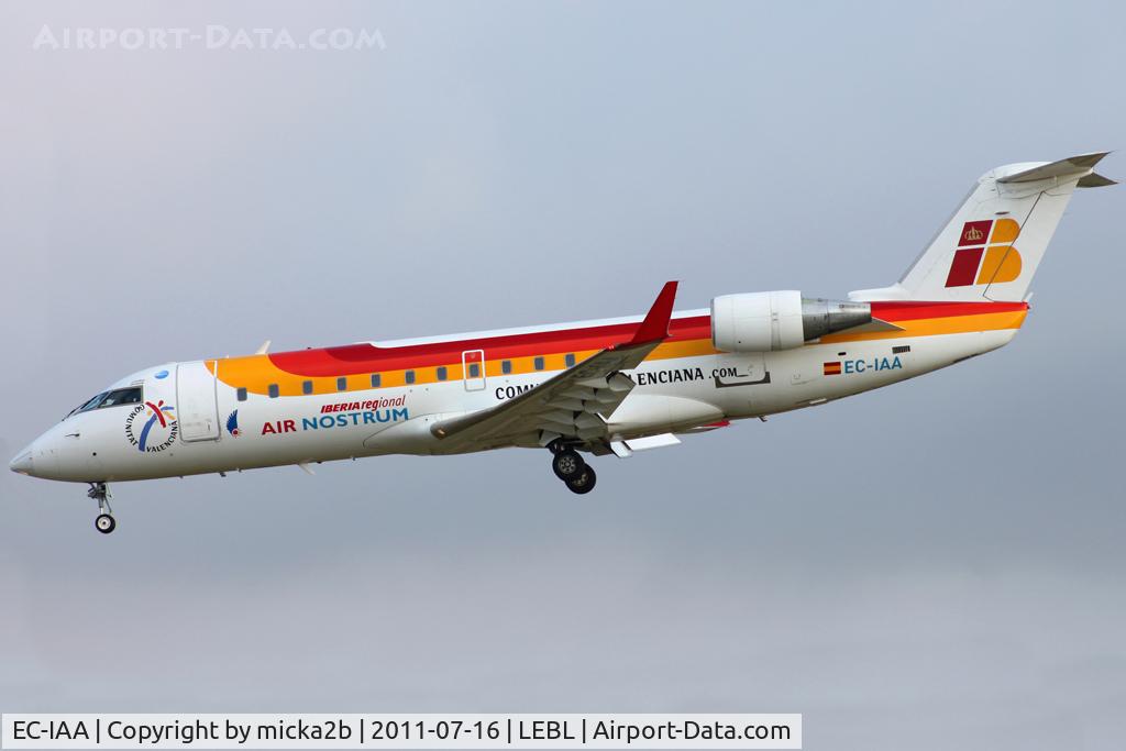 EC-IAA, Canadair CRJ-200ER (CL-600-2B19) C/N 7563, Landing