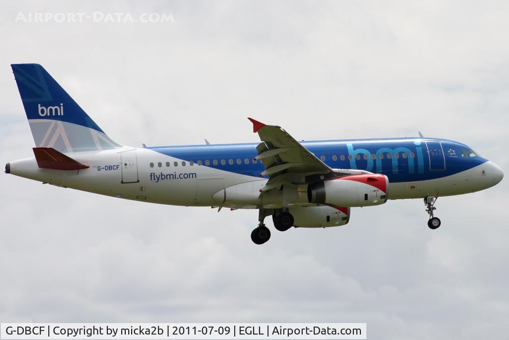 G-DBCF, 2005 Airbus A319-131 C/N 2466, Landing