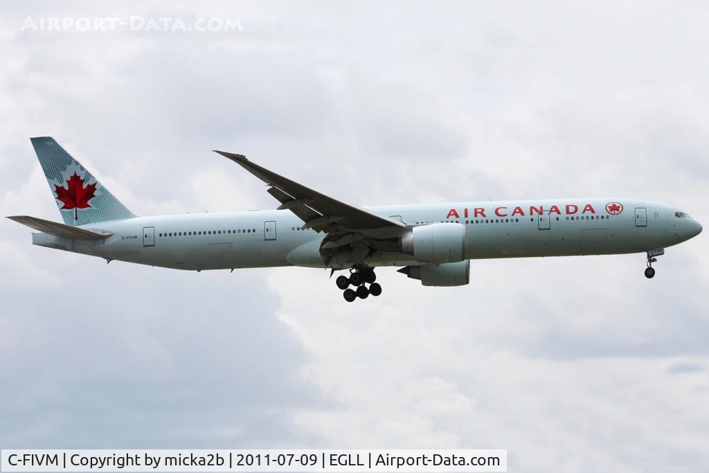 C-FIVM, 2008 Boeing 777-333/ER C/N 35251, Landing