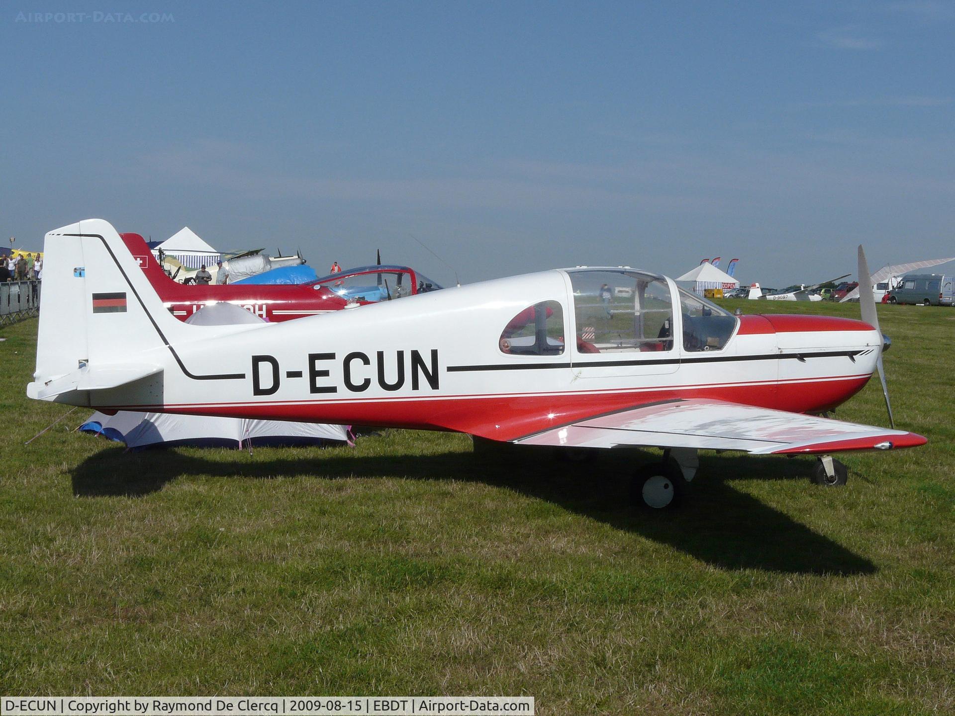 D-ECUN, Ambrosini F.7 Rondone II C/N 10, Schaffen fly in.