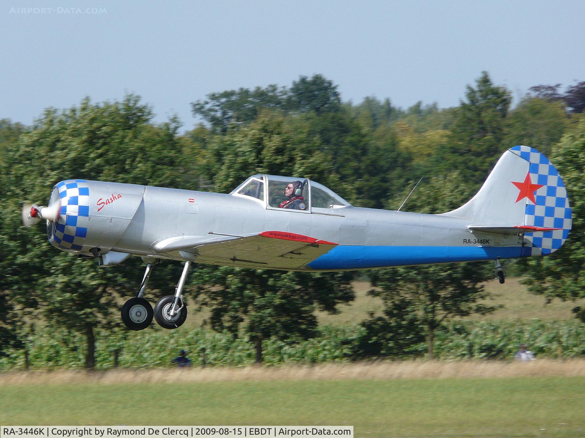 RA-3446K, Yakovlev Yak-50 C/N 863211, Landing at 2009 Schaffen fly in.