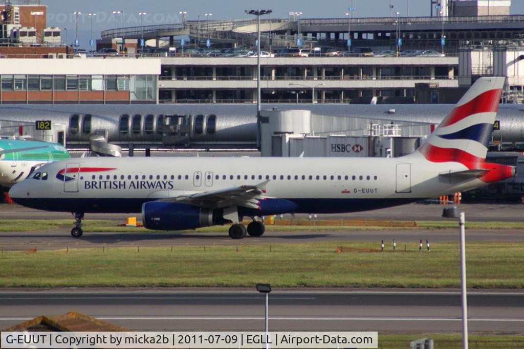 G-EUUT, 2007 Airbus A320-232 C/N 3314, Taxiing