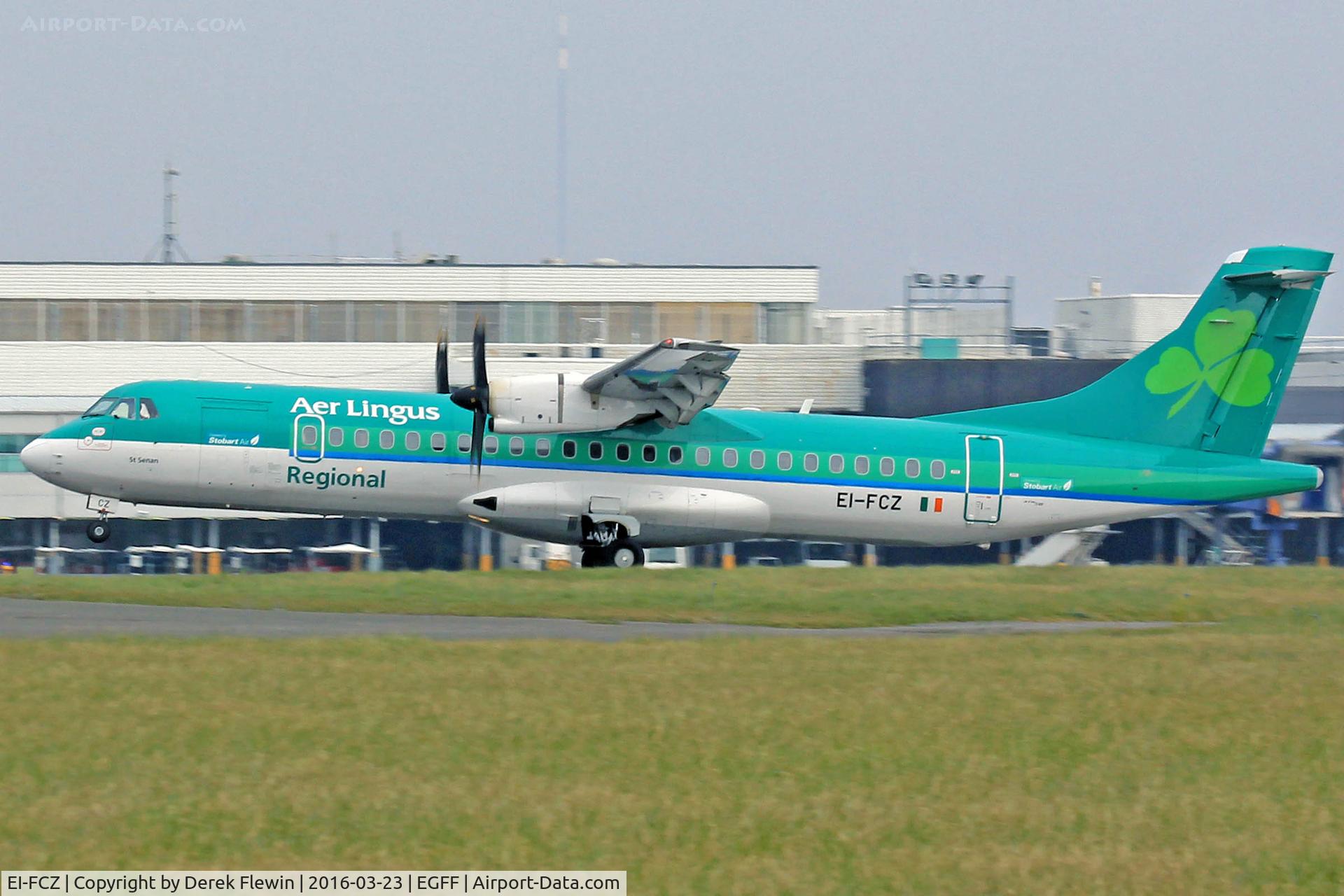 EI-FCZ, 2014 ATR 72-600 (72-212A) C/N 1159, ATR 72-600, Aer Lingus Regional Dublin based, call sign Stobart 91CW, previously F-WWEX, seen departing runway 30 en-route RTB.