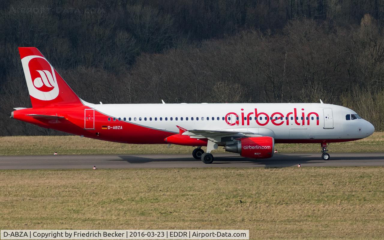 D-ABZA, 2008 Airbus A320-216 C/N 3532, taxying to the gate
