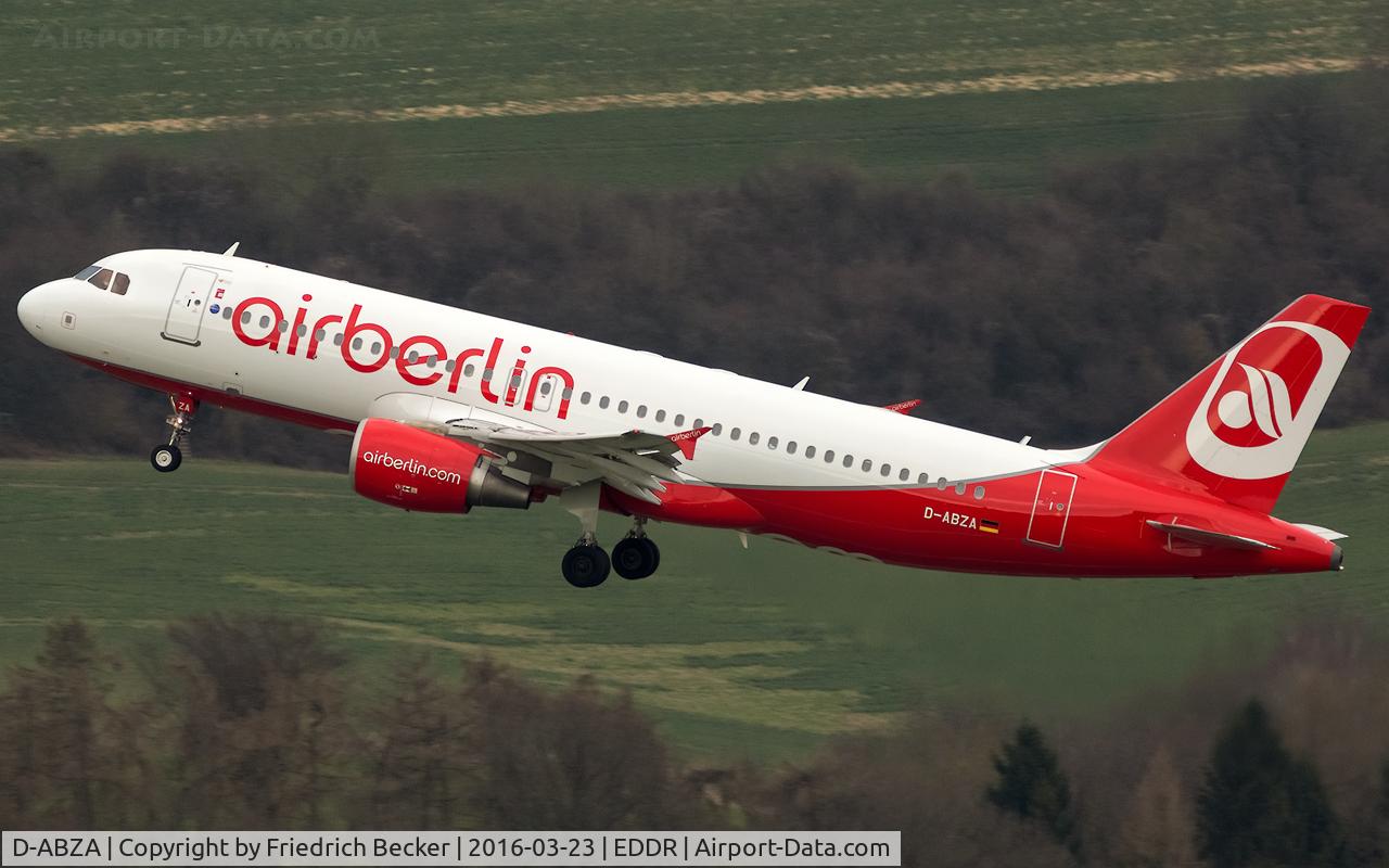 D-ABZA, 2008 Airbus A320-216 C/N 3532, departure to Palma