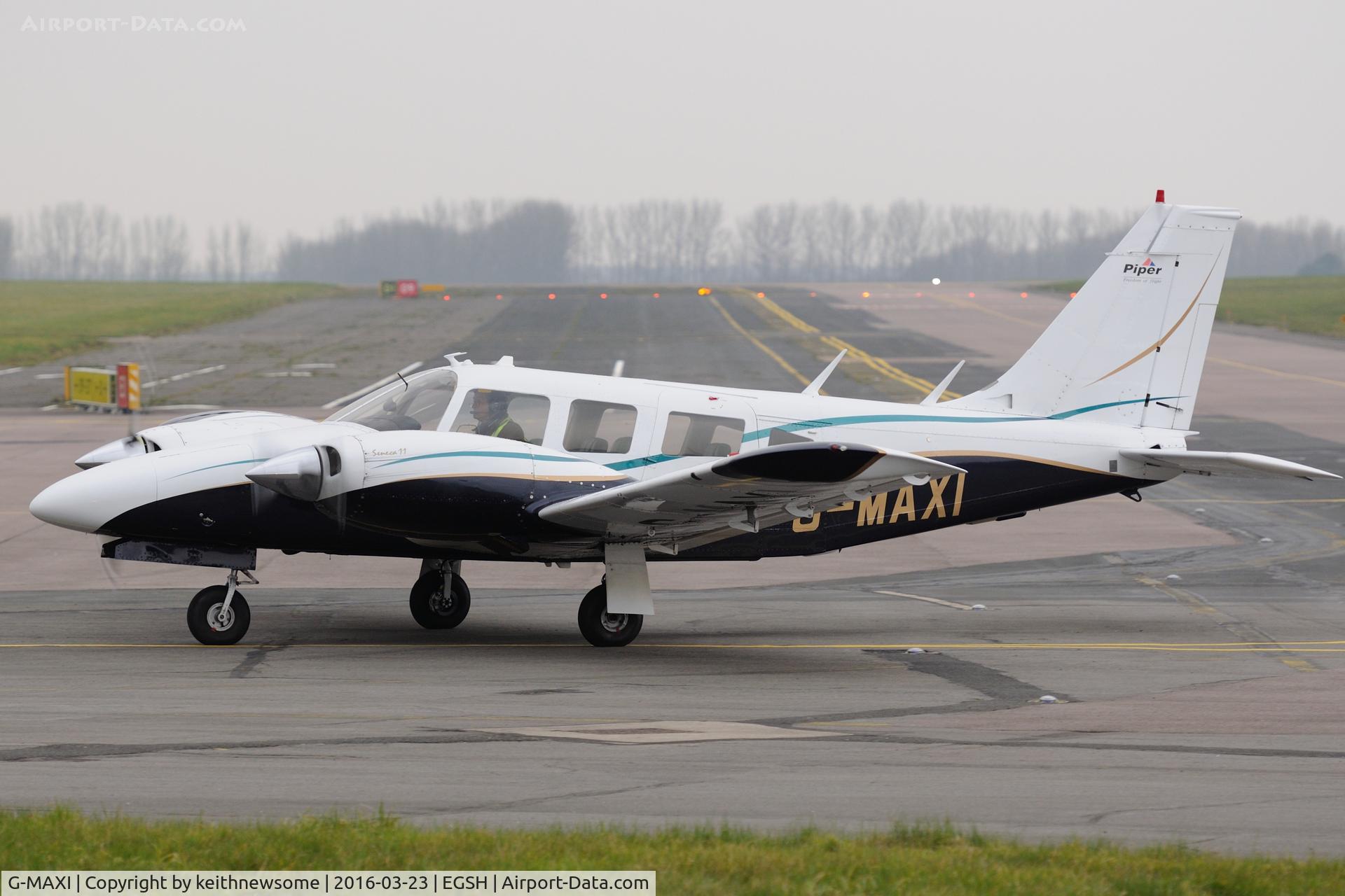 G-MAXI, 1976 Piper PA-34-200T C/N 34-7670150, Nice Visitor.