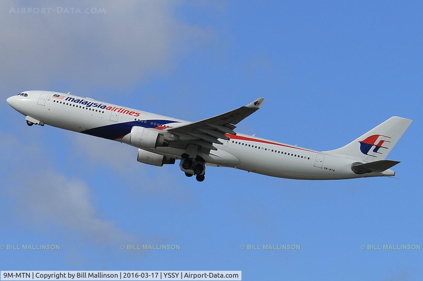 9M-MTN, 2013 Airbus A330-323X C/N 1470, away home to KUL