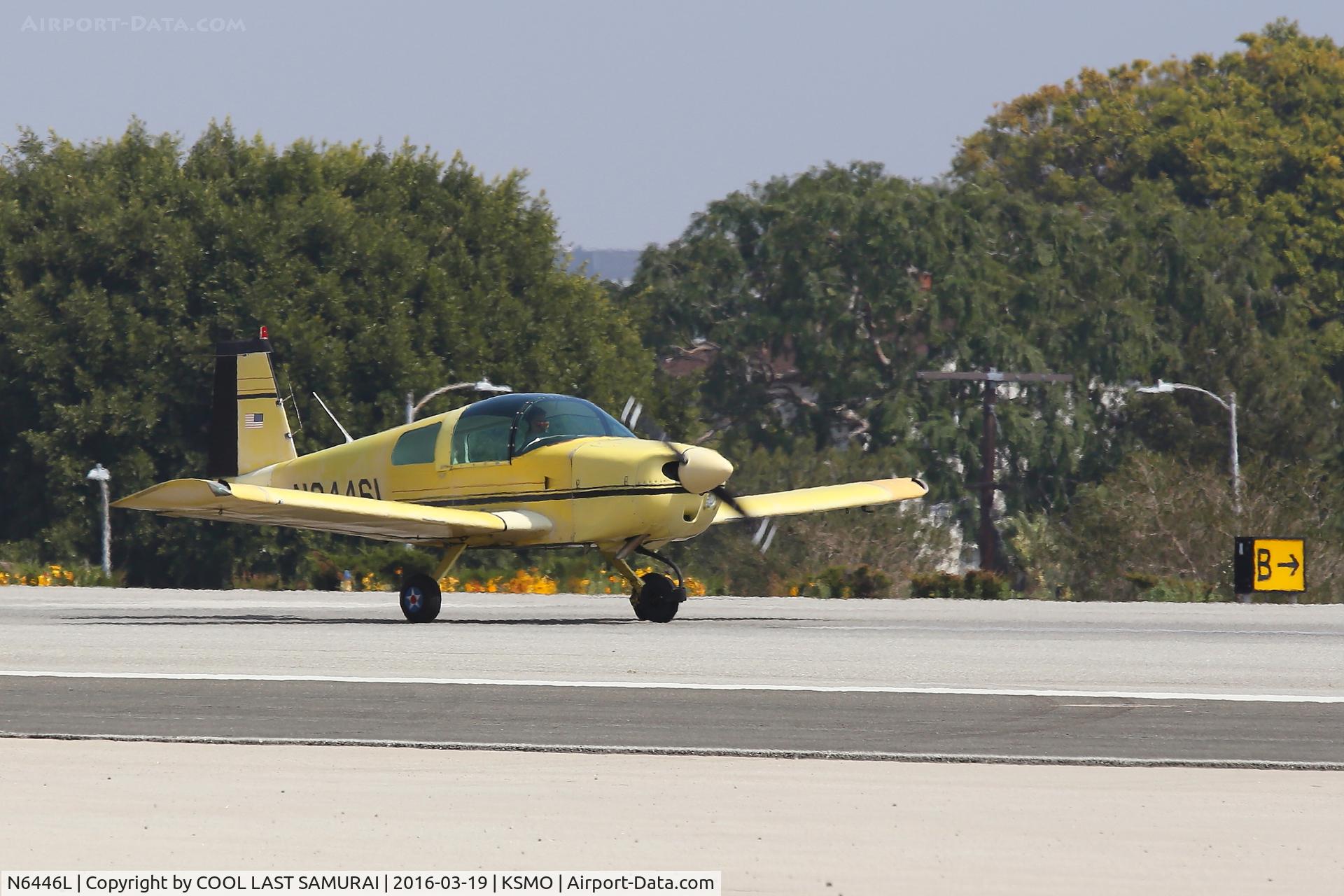 N6446L, 1972 American Aviation AA-1A Trainer C/N AA1A-0446, Departing KSMO Rwy21