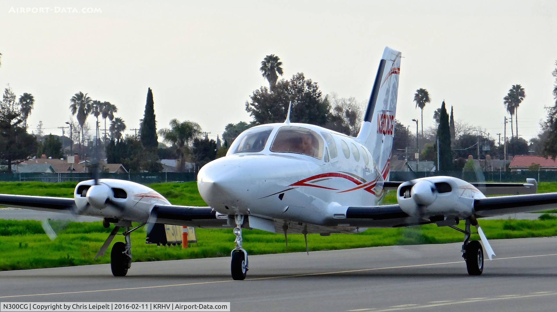 N300CG, 1978 Cessna 414A Chancellor C/N 414A0121, Locally-based 1978 Cessna 414A taxing out for the final time at Reid Hillview Airport, San Jose, CA. It was sold shortly before and this is the ferry flight where it will go to a new home in So-Cal.