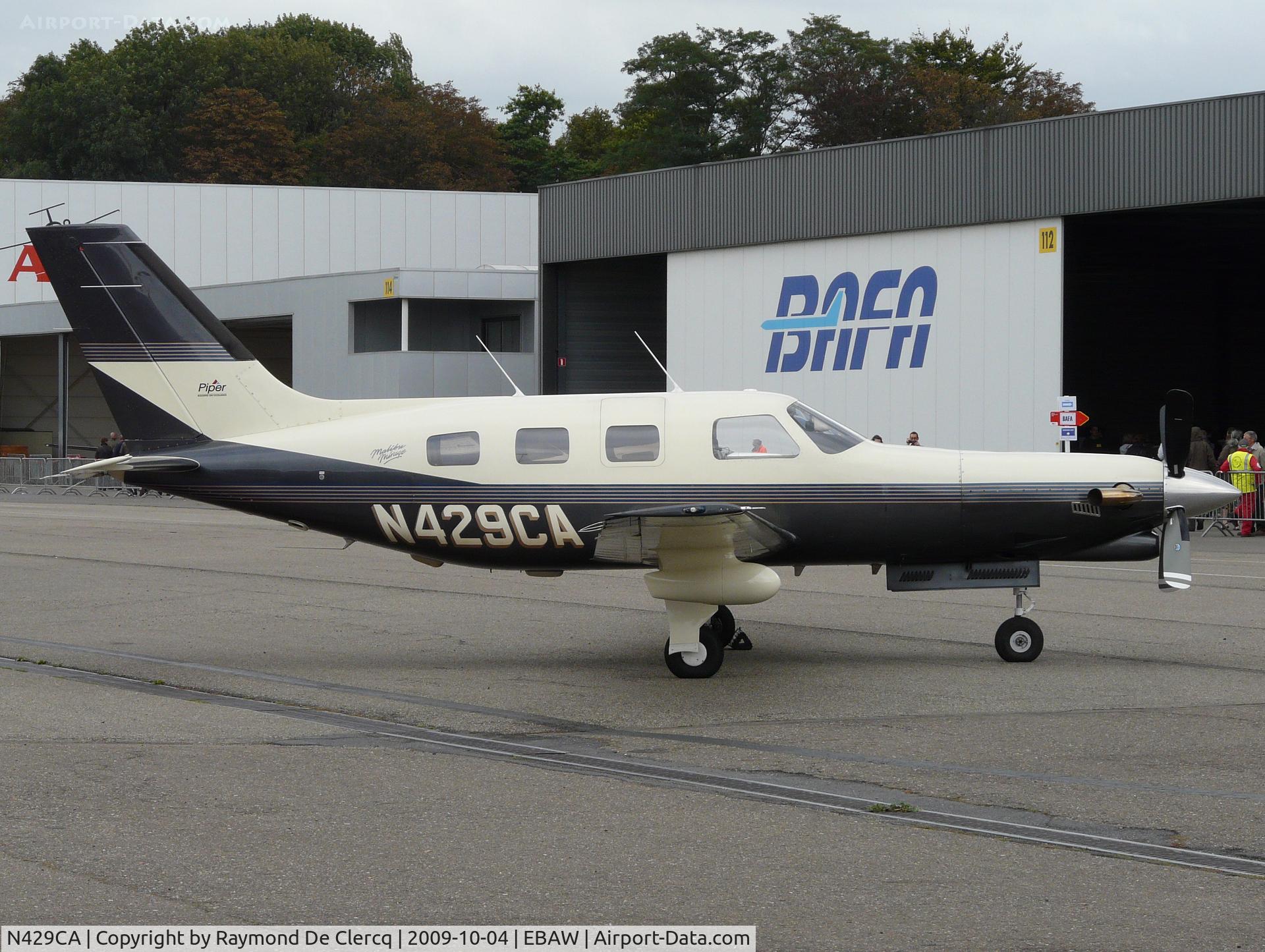 N429CA, 1997 Piper PA-46-350P Malibu Mirage C/N 4636092, Open door Antwerp 2009.