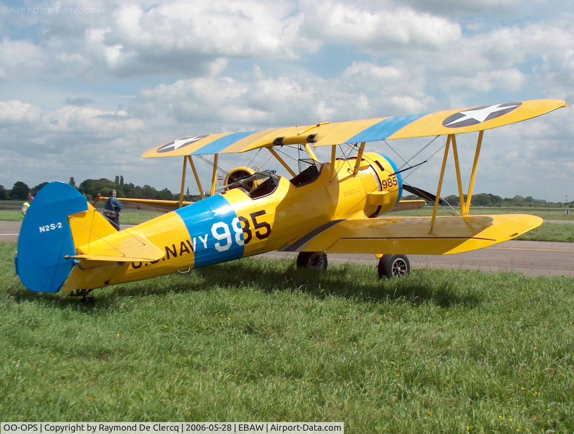OO-OPS, 1943 Boeing E75 C/N 75-5093, 2006 Stampe fly in.