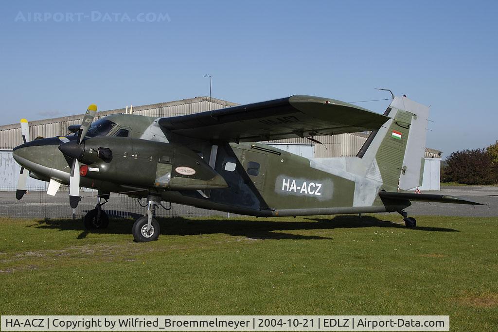 HA-ACZ, Dornier Do-28G-92 Skyservant C/N 4199, Parked at Soest Airfield, waiting for skydiver.