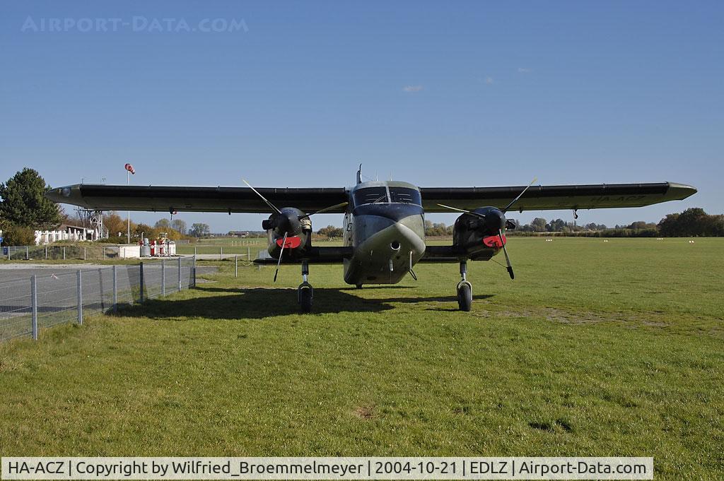 HA-ACZ, Dornier Do-28G-92 Skyservant C/N 4199, Parked at Soest Airfield, waiting for skydiver.