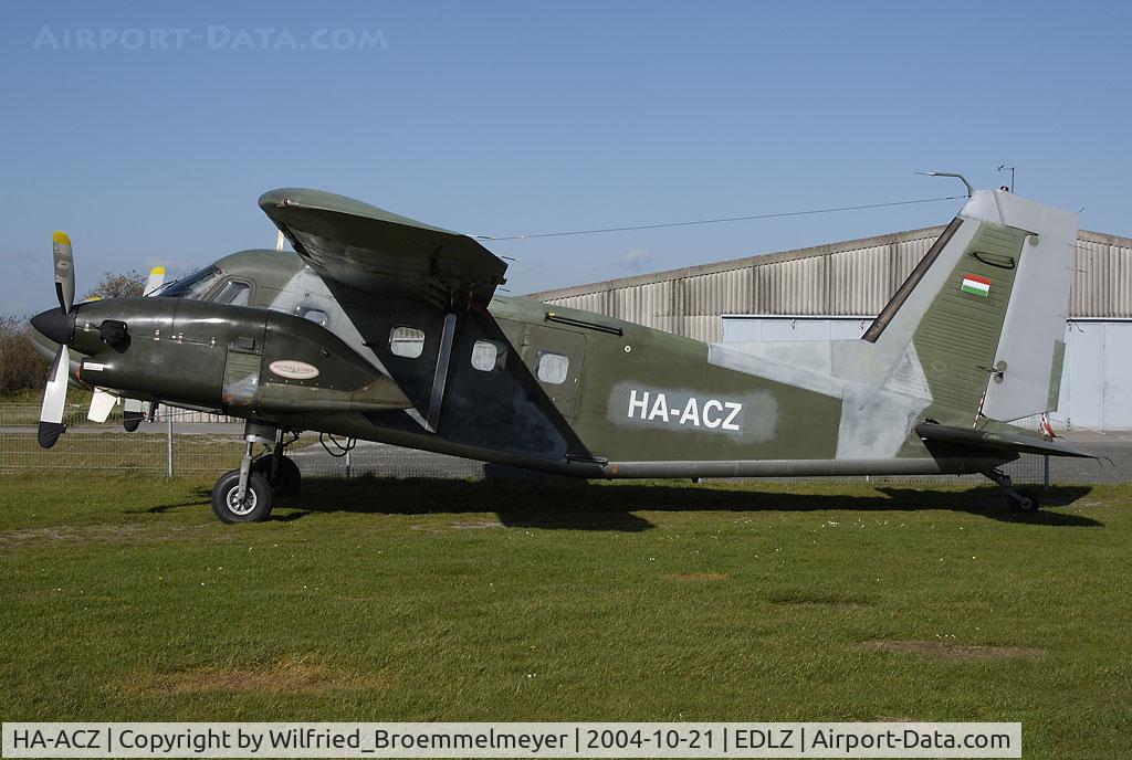 HA-ACZ, Dornier Do-28G-92 Skyservant C/N 4199, Parked at Soest Airfield, waiting for skydiver.