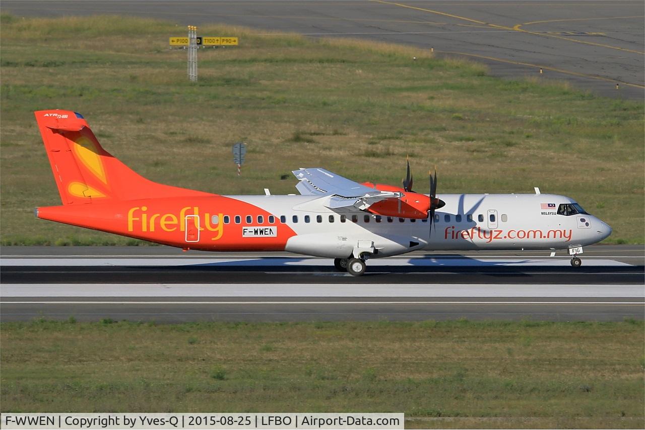 F-WWEN, 2015 ATR 72-600 C/N 1262, ATR 72-600, Landing rwy 14R, Toulouse-Blagnac airport (LFBO-TLS)