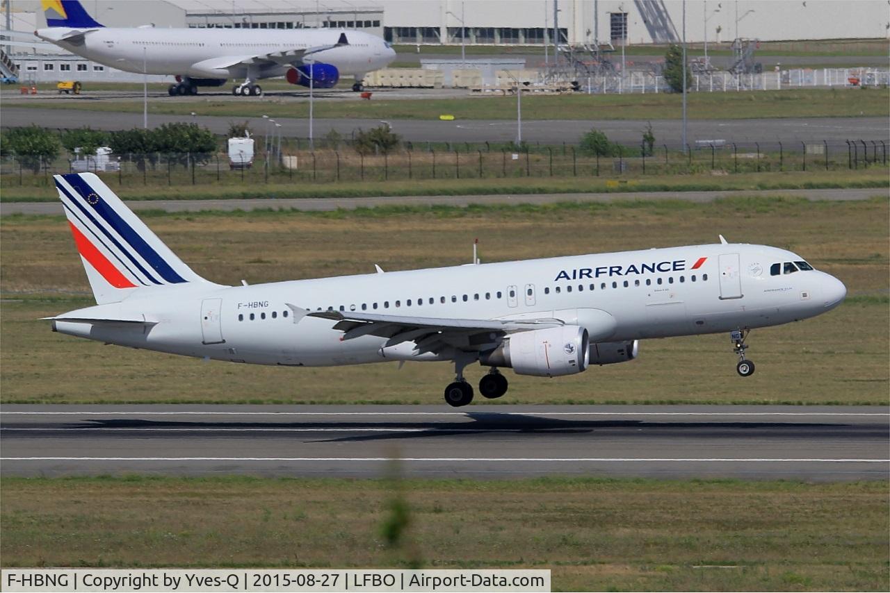 F-HBNG, 2011 Airbus A320-214 C/N 4747, Airbus A320-214, Landing rwy 14R, Toulouse-Blagnac airport (LFBO-TLS)