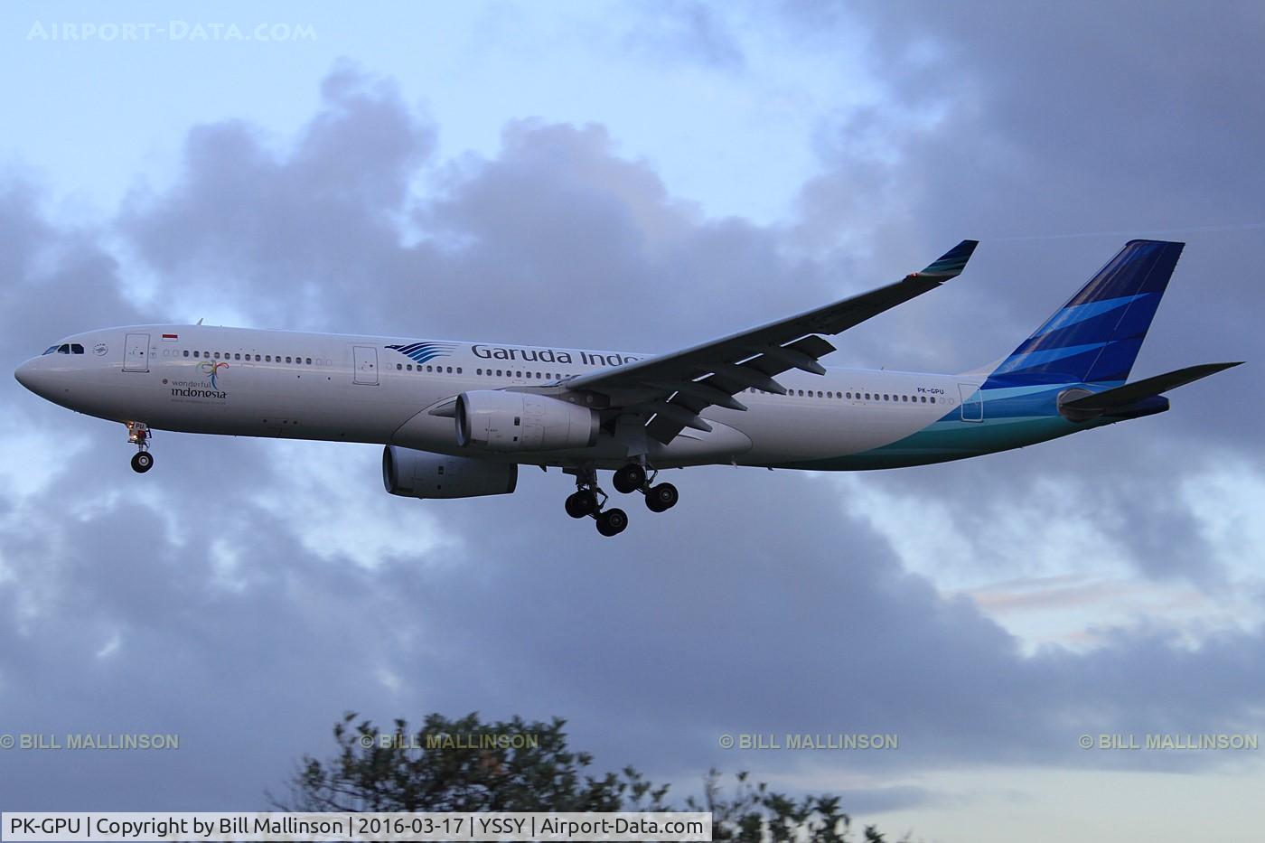 PK-GPU, 2014 Airbus A330-343 C/N 1560, finals to 16R