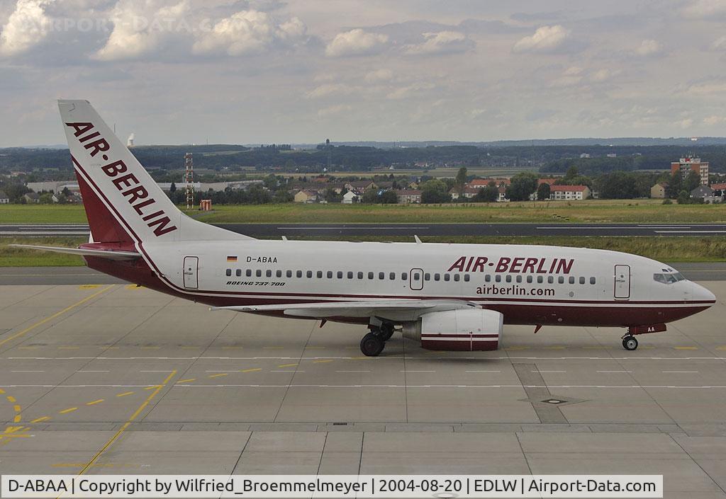 D-ABAA, 2001 Boeing 737-8Q8 C/N 30637, Air Berlin