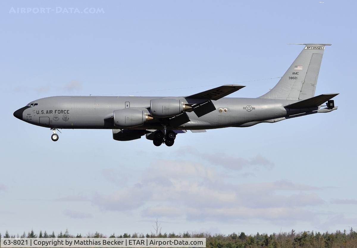 63-8021, 1963 Boeing KC-135R Stratotanker C/N 18638, 63-8021
