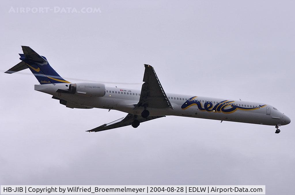 HB-JIB, 1996 McDonnell Douglas MD-90-30 C/N 53553, Hello / ILS approach Runway 24