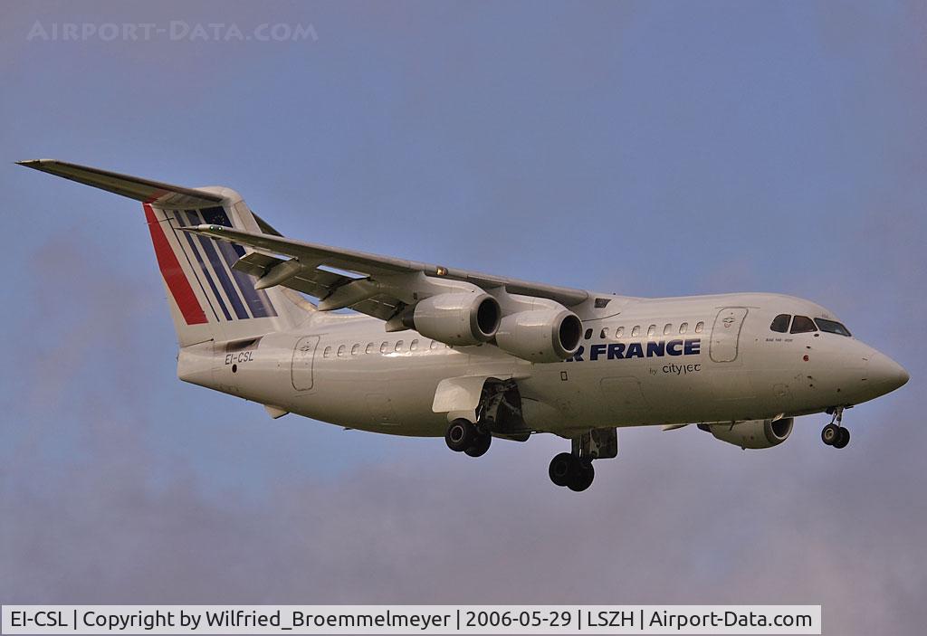 EI-CSL, 1986 British Aerospace BAe.146-200A C/N E2074, CityJet (Air France)