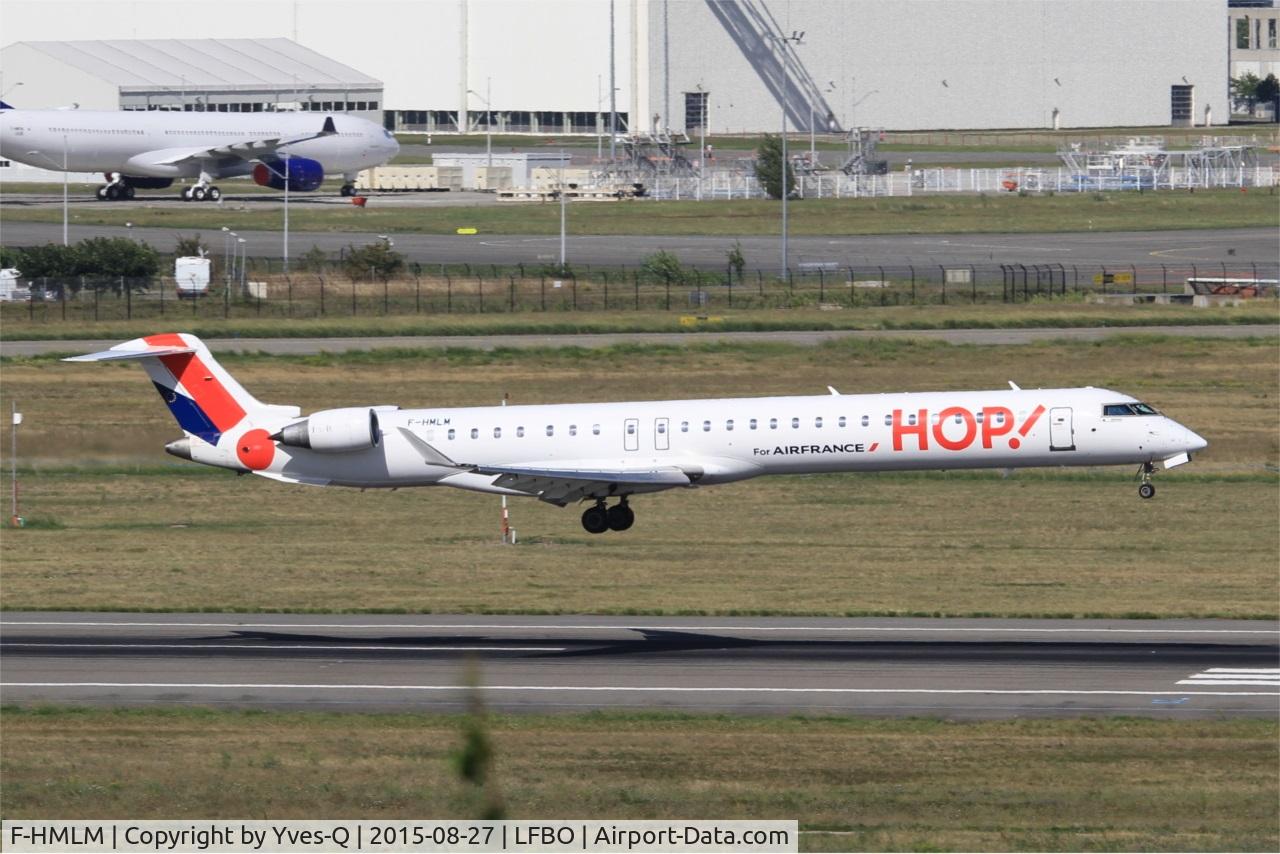 F-HMLM, 2012 Bombardier CRJ-1000EL NG (CL-600-2E25) C/N 19023, Canadair Regional Jet CRJ-1000, On final rwy 14R, Toulouse-Blagnac Airport (LFBO-TLS)