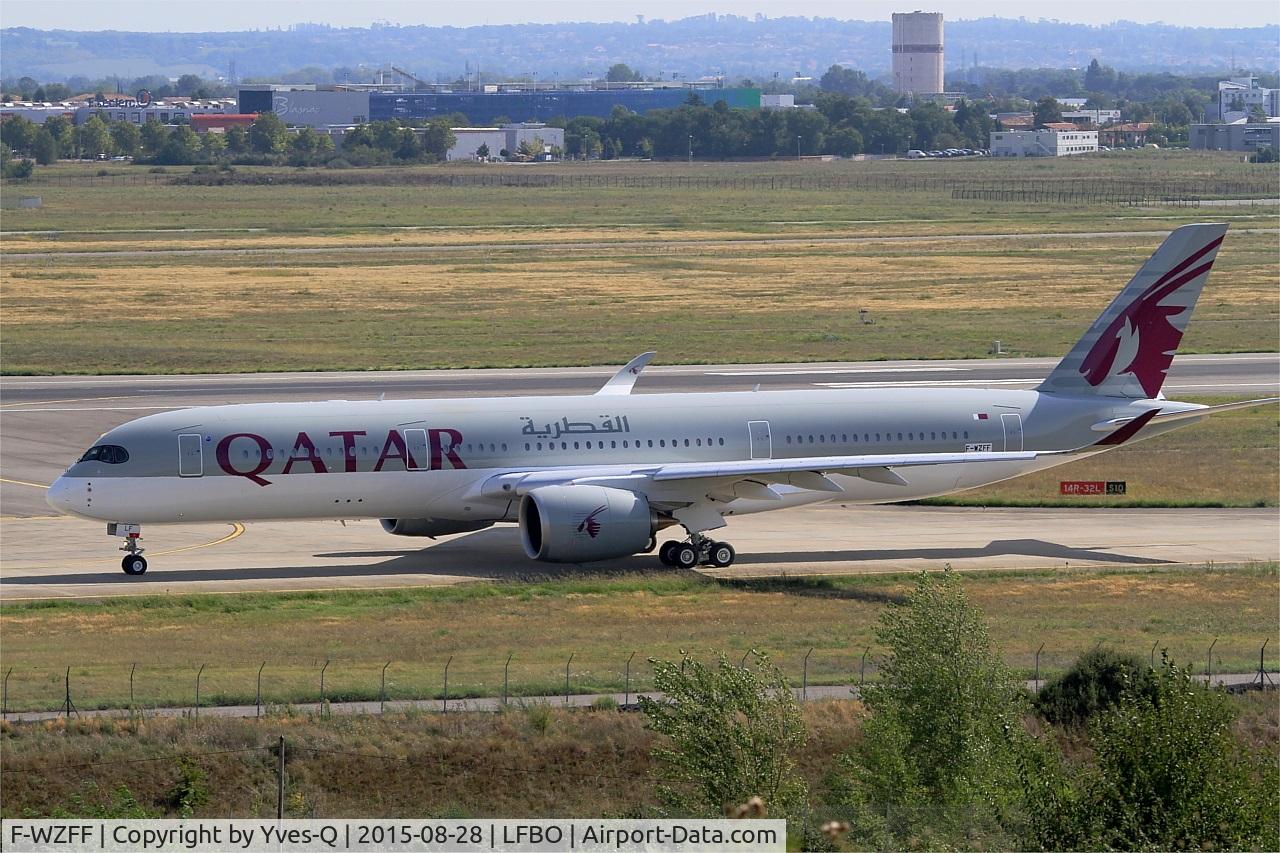 F-WZFF, 2015 Airbus A350-941 C/N 011, Airbus A350-941, Taxiing to holding point rwy 14R, Toulouse-Blagnac airport (LFBO-TLS)