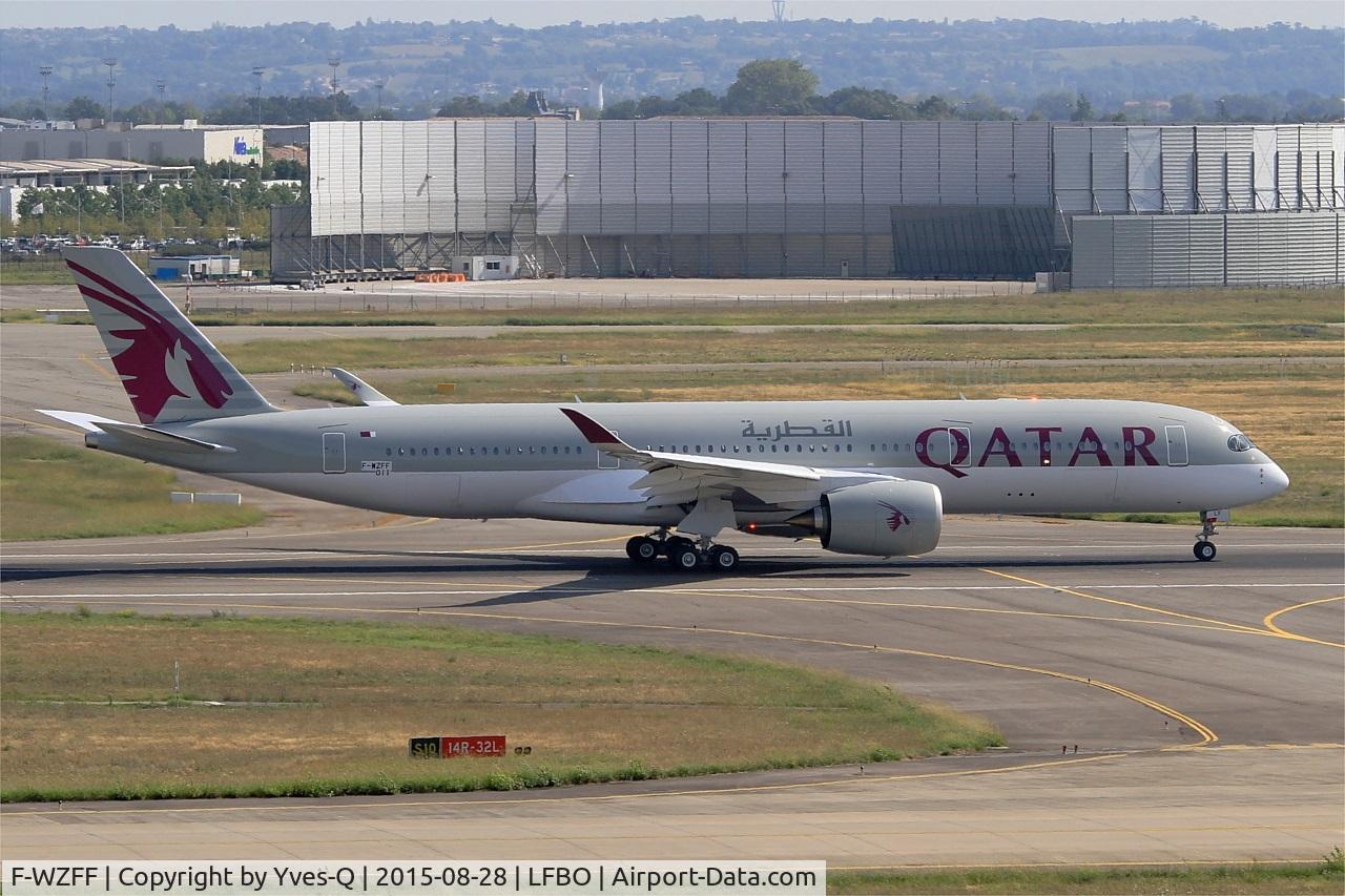 F-WZFF, 2015 Airbus A350-941 C/N 011, Airbus A350-941, Take off run rwy 14R, Toulouse-Blagnac airport (LFBO-TLS)