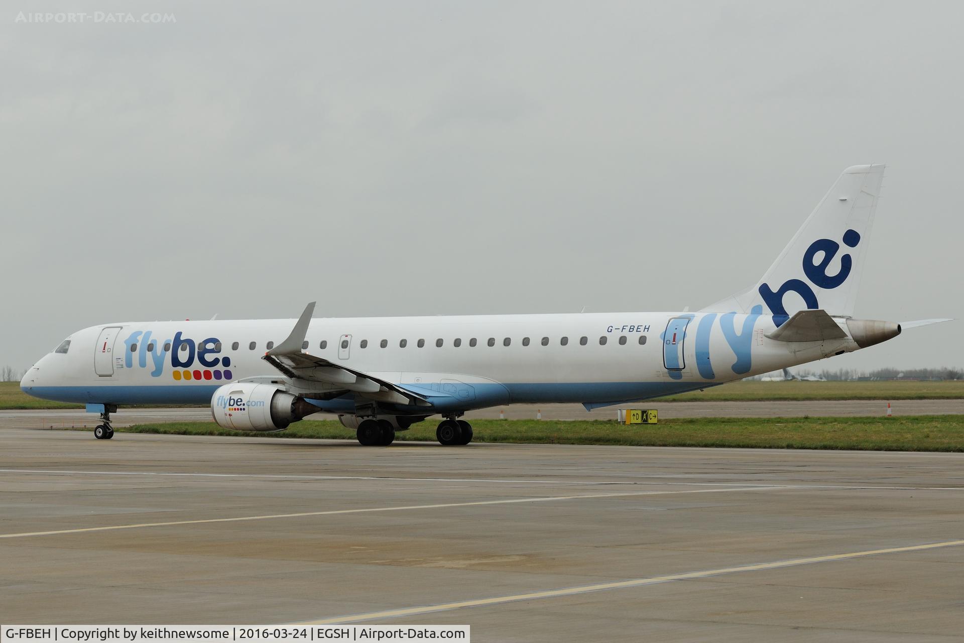 G-FBEH, 2007 Embraer 195LR (ERJ-190-200LR) C/N 19000128, First Malaga flight.
