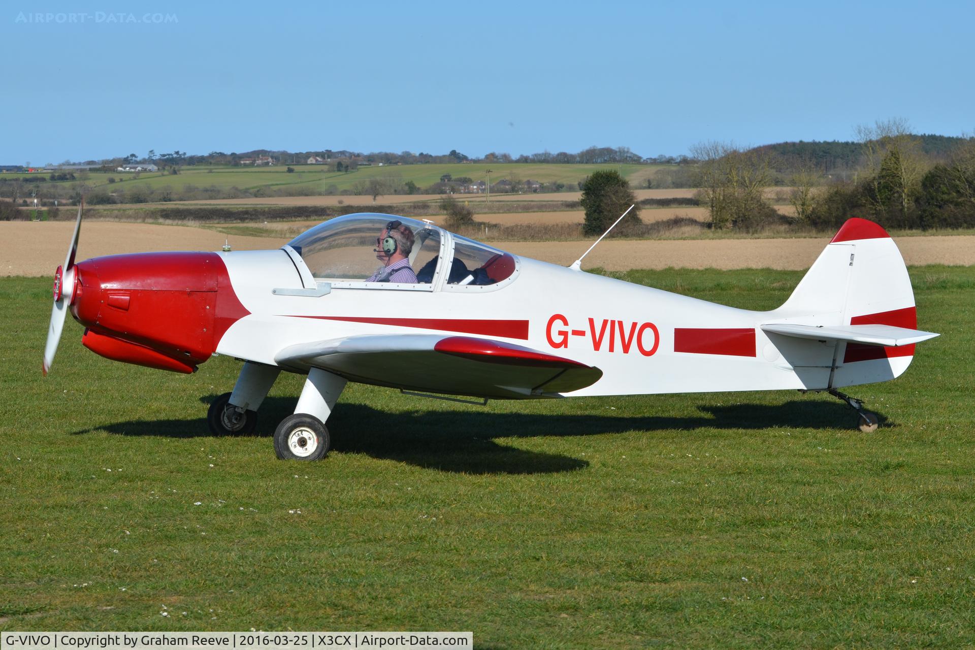 G-VIVO, 2005 Nicollier HN-700 Menestrel II C/N PFA 217-14039, About to depart from Northrepps.