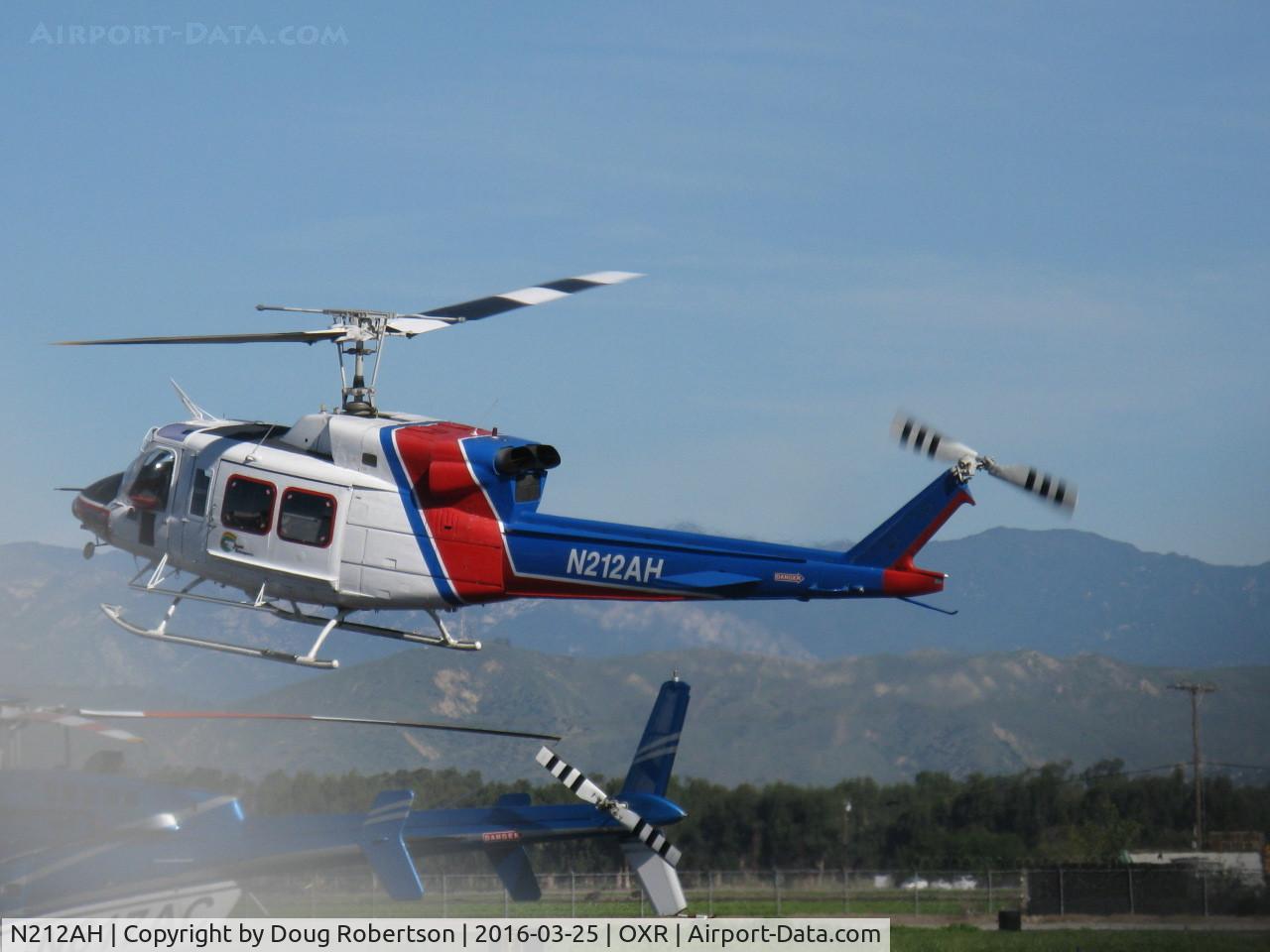 N212AH, 1979 Bell 212 C/N 30959, 1979 Bell 212 TWIN-TWO-TWELVE, P&W(C)PT6T-3 TWIN-PAC coupled free-turbine Turboshaft 1,800 shp, landing Aspen Helicopters, Inc. ramp