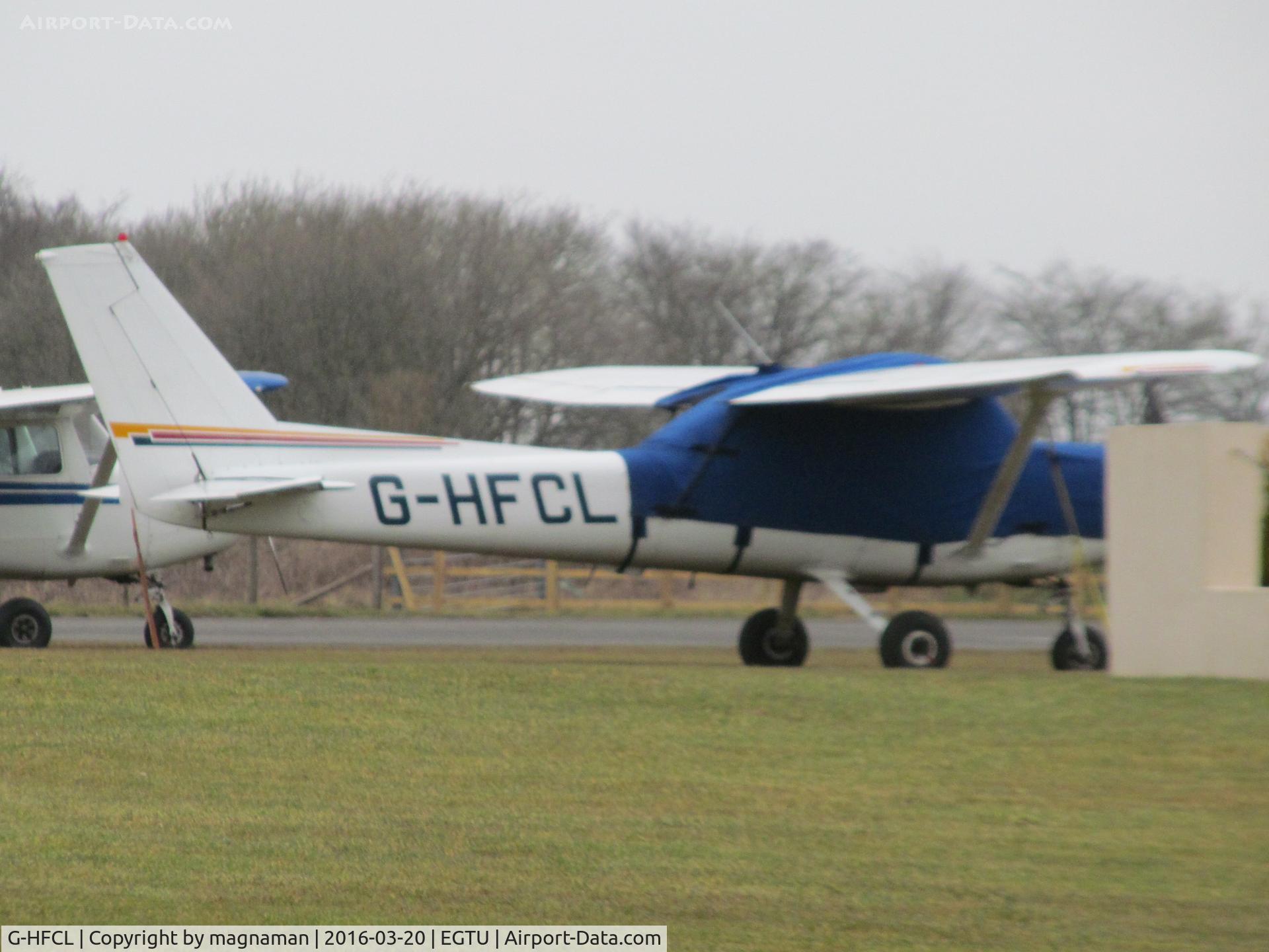 G-HFCL, 1979 Reims F152 C/N 1663, At Dunkeswell at dusk on dull day