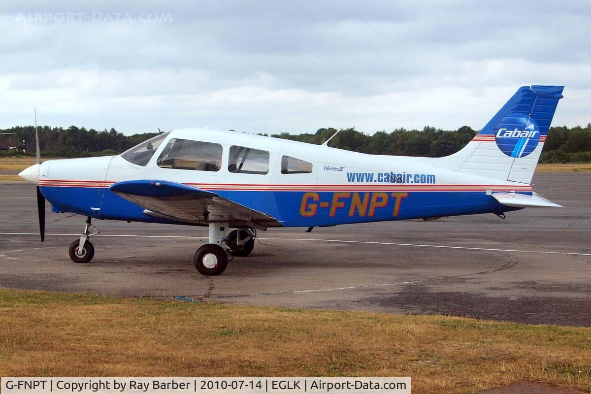 G-FNPT, 2002 Piper PA-28-161 Warrior III C/N 2842163, Piper PA-28-161 Warrior III [2842163] Blackbushe~G 14/07/2010