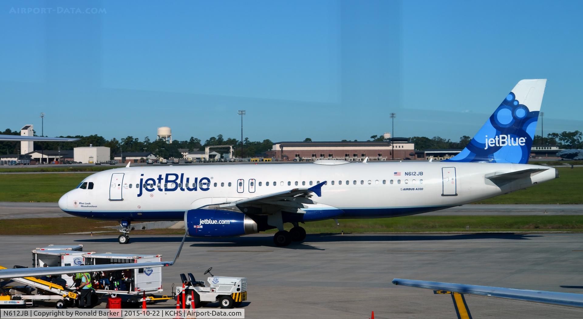 N612JB, 2005 Airbus A320-232 C/N 2447, Taxi Charleston