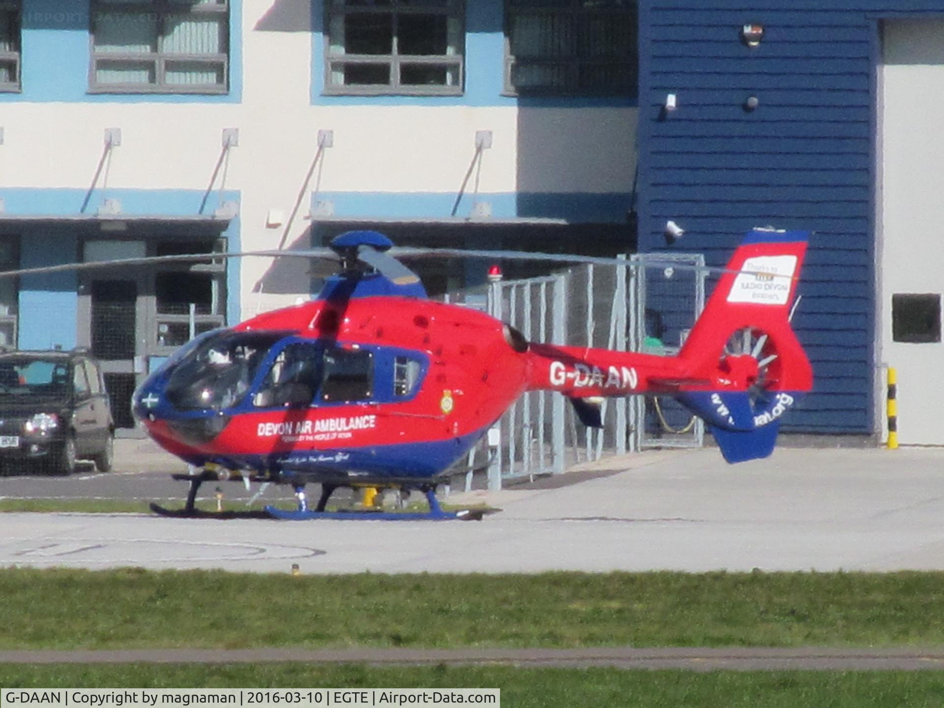 G-DAAN, 2012 Eurocopter EC-135P-2+ C/N 1080, on rescue pad