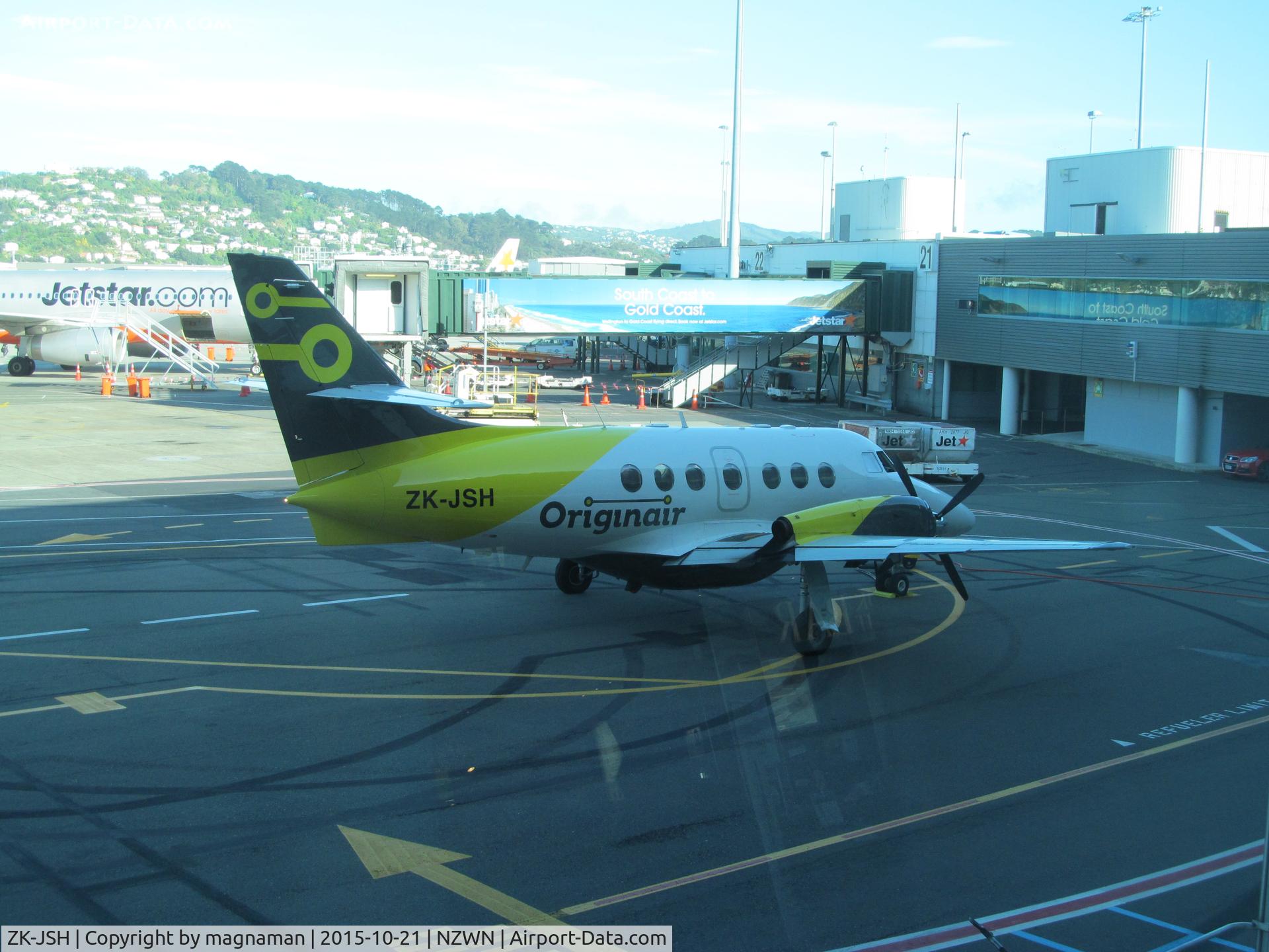 ZK-JSH, 1988 British Aerospace BAe-3109 Jetstream 31 C/N 838, from terminal - nice colours