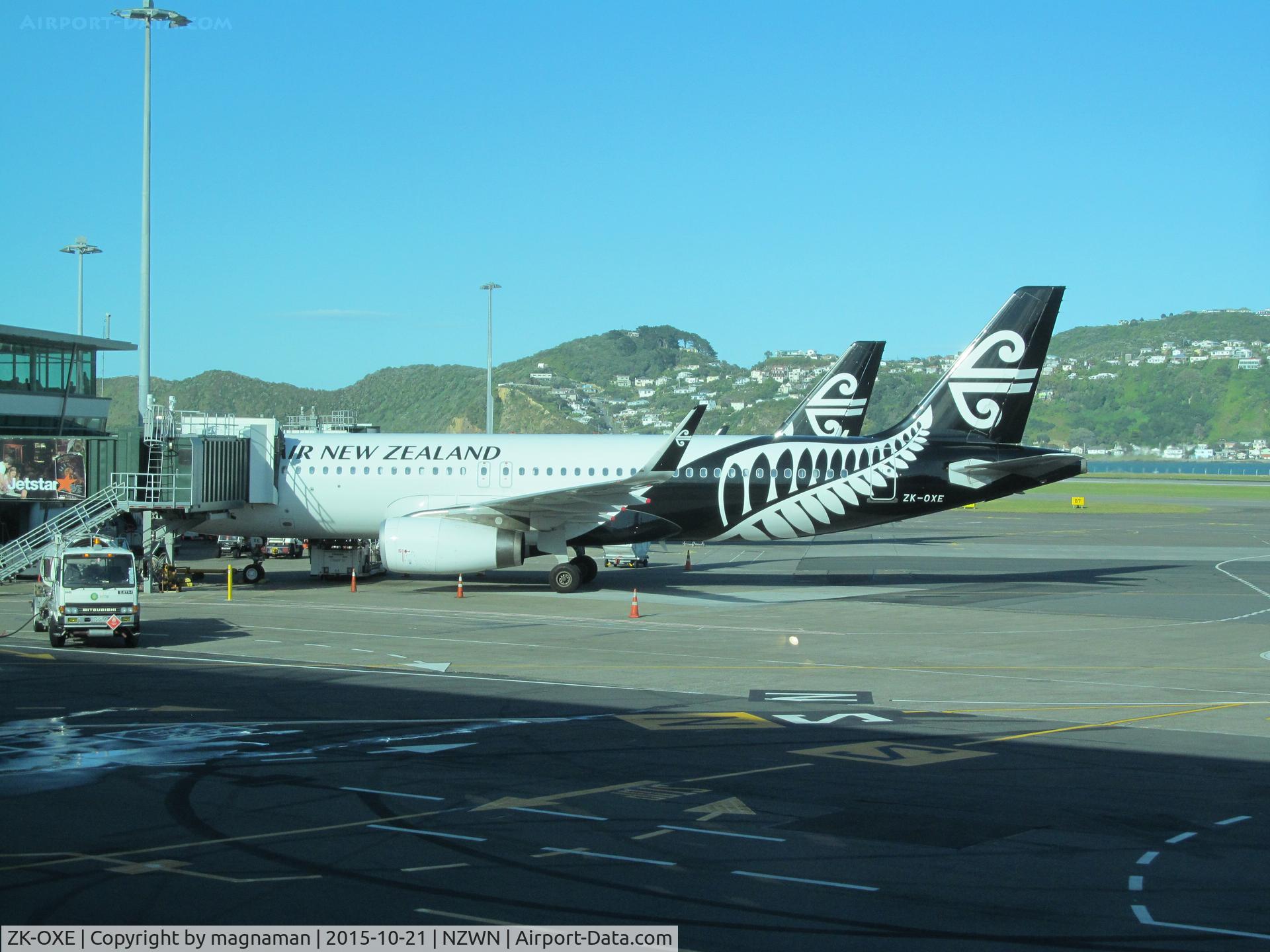 ZK-OXE, 2014 Airbus A320-232 C/N 5993, my taxi from terminal